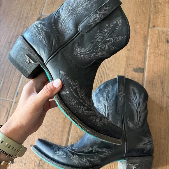 Lane Boots - Lexington Bootie Jet Black Size 9 - Picture 6 of 12